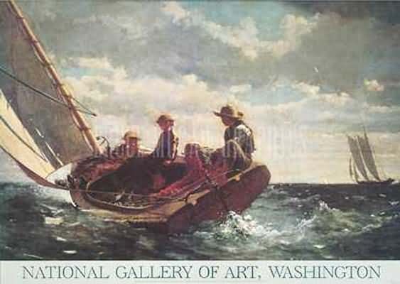 Winslow Homer Breezing Up A Fair Wind Oil Painting