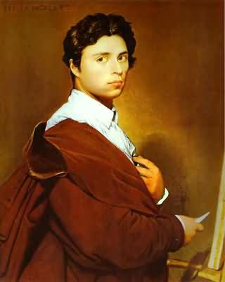 Jean Auguste Dominique Ingres Self Portrait at the Age of 24 Oil Painting