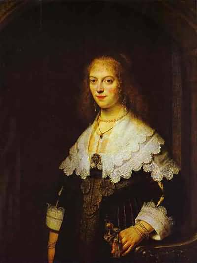 Rembrandt van Rijn Portrait of Maria Trip Oil Painting