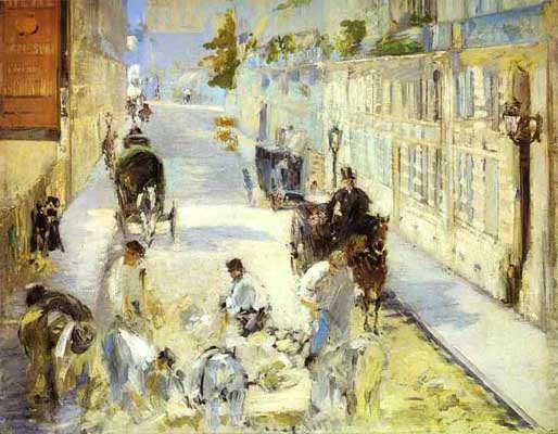 Edouard Manet The Road Menders Rue de Berne Oil Painting
