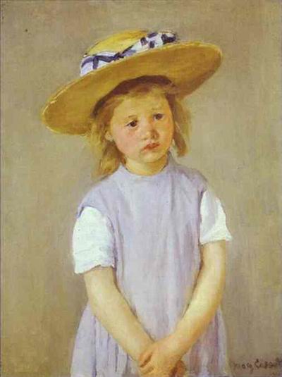 Child in a Straw Hat. c. 1886