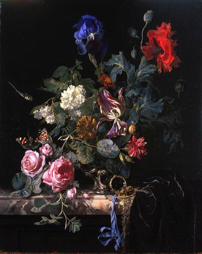 Flowers in Silver Vase, 1663