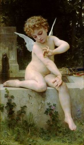 L Amour au Papillon ( Cupid with a Butterfly). 1888