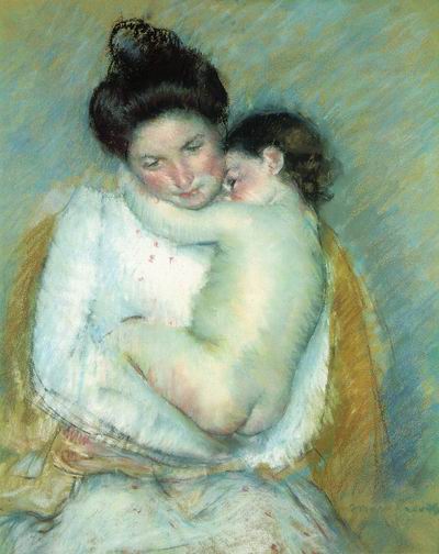 Mother and Child (pastel)