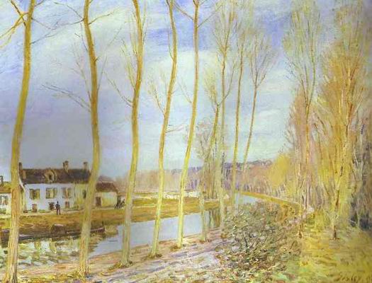 The Canal du Loing at Moret. 1892