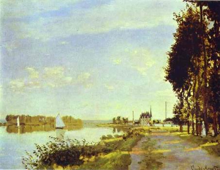 The Riverside Path at Argenteuil. 1872