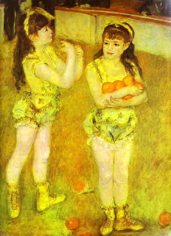 Two Little Circus Girls. 1879