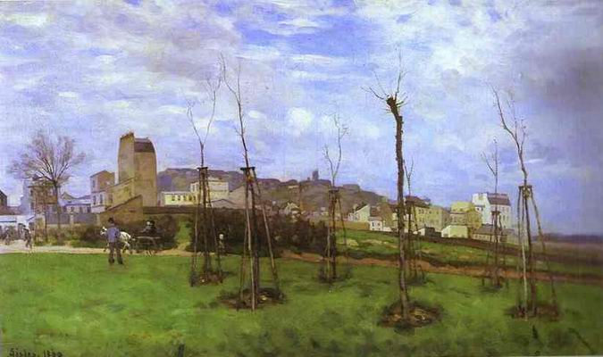 View of Montmartre from the cit