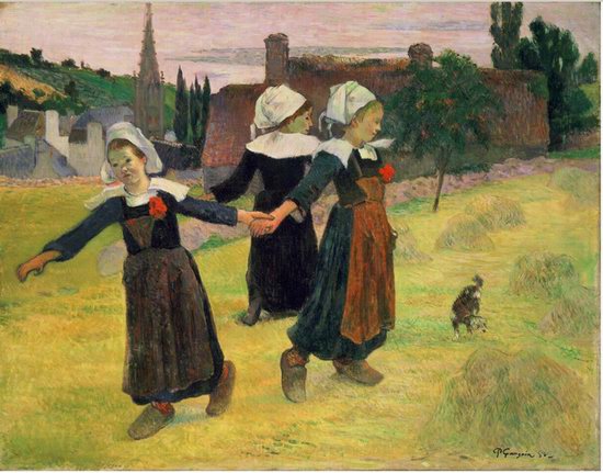 Breton Girls Dancing, Pont Aven.1888