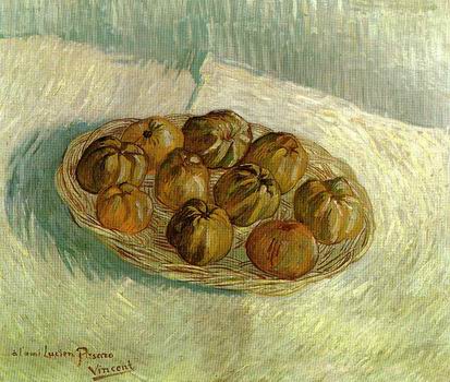 Still Life with Basket of Apples (to Lucien Pissarro),Paris: Autumn, 1887