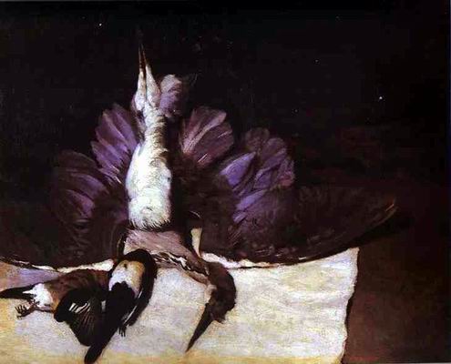 Still Life with Heron. 1867