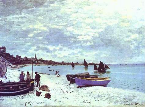 The Beach at Sainte Adresse. 1867