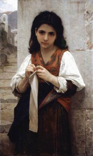 Tricoteuse (The Little Knitter). 1879