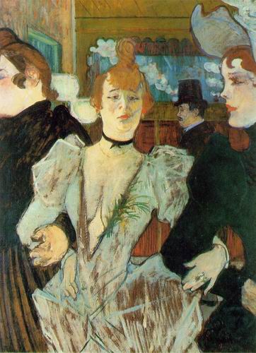 La Goulue Arriving at the Moulin Rouge with Two Women, 1892