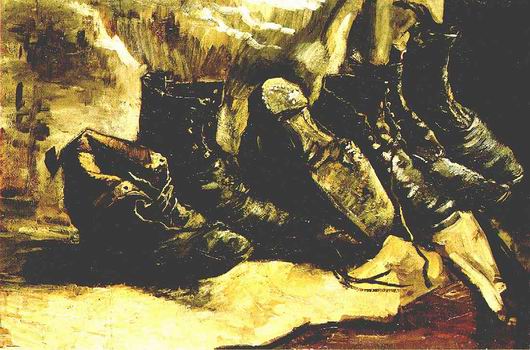 Three Pairs of Shoes,Paris: December, 1886