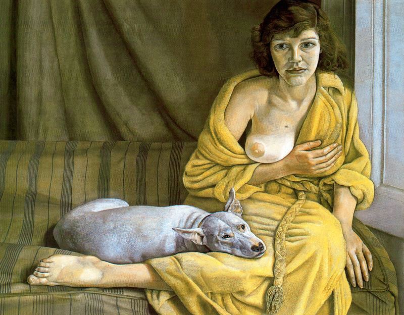 Girl With A White Dog