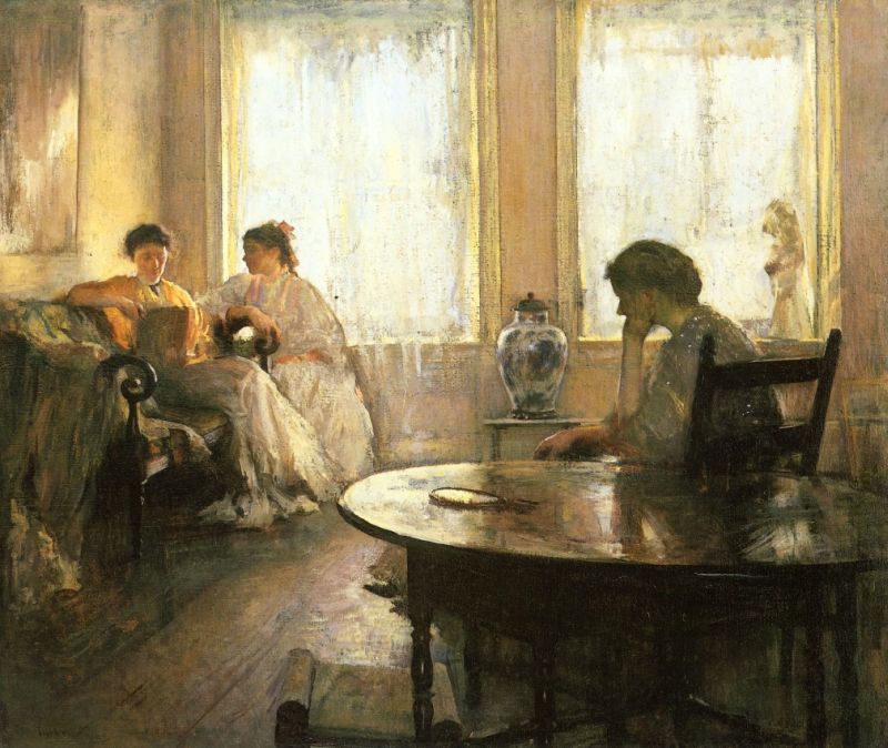 Three Girls Reading