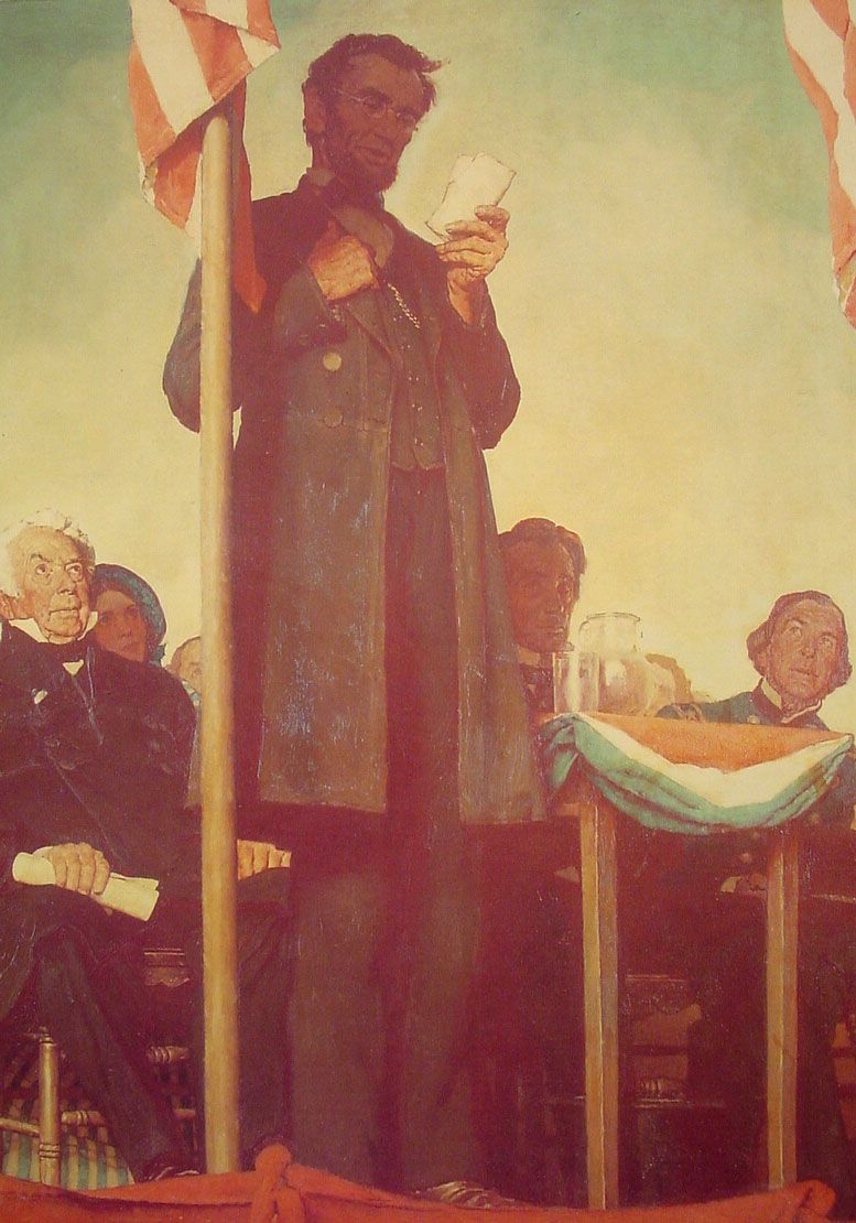 Abraham Lincoln Delivering the Gettysburg Address