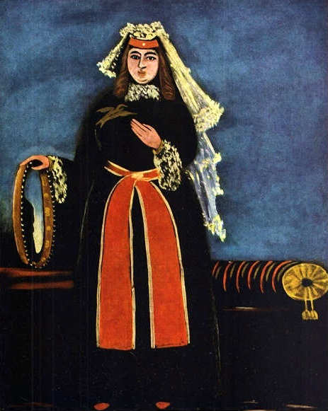 Georgian Woman With A Tambourine