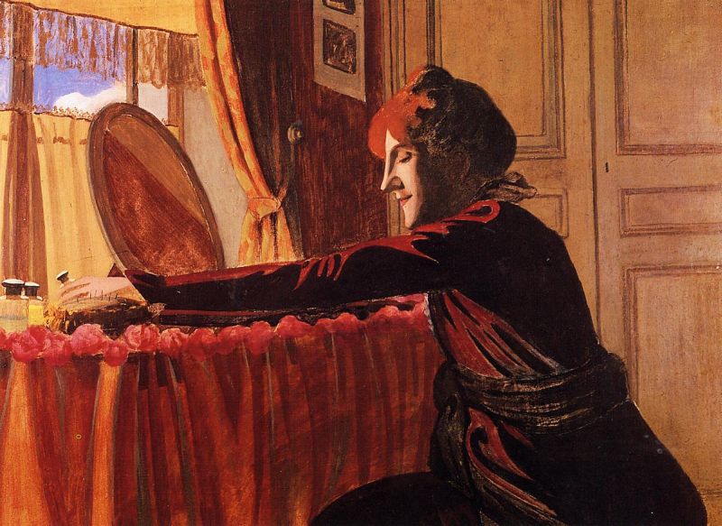 Madame Felix Vallotton at Her Dressing Table