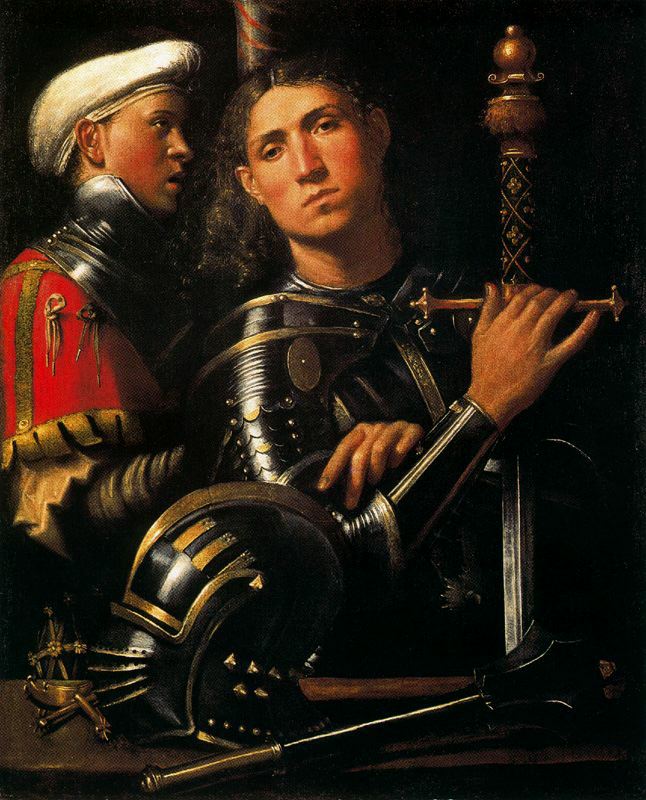 Portrait of Warrior with His Equerry