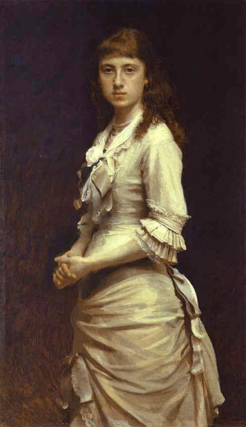 Portrait of Sophia Kramskaya, The Artist&#39;s Daughter