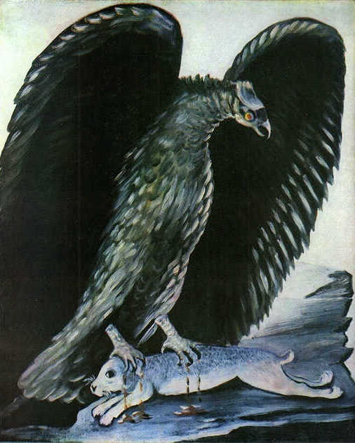 An Eagle With A Captured Hare
