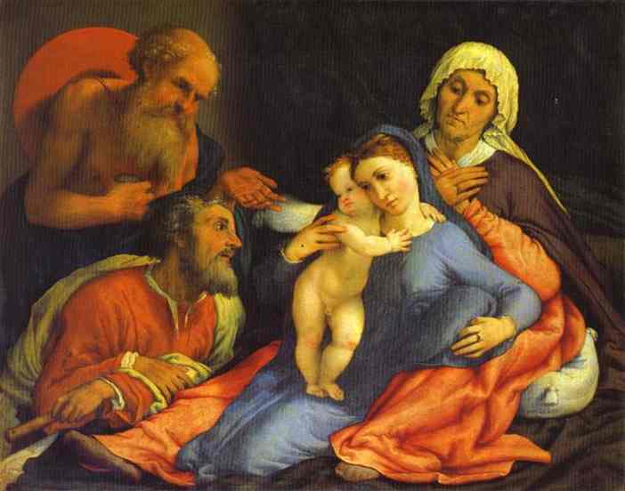 Madonna And Child With Saint Jerome, Saint Joseph, And Saint Anne