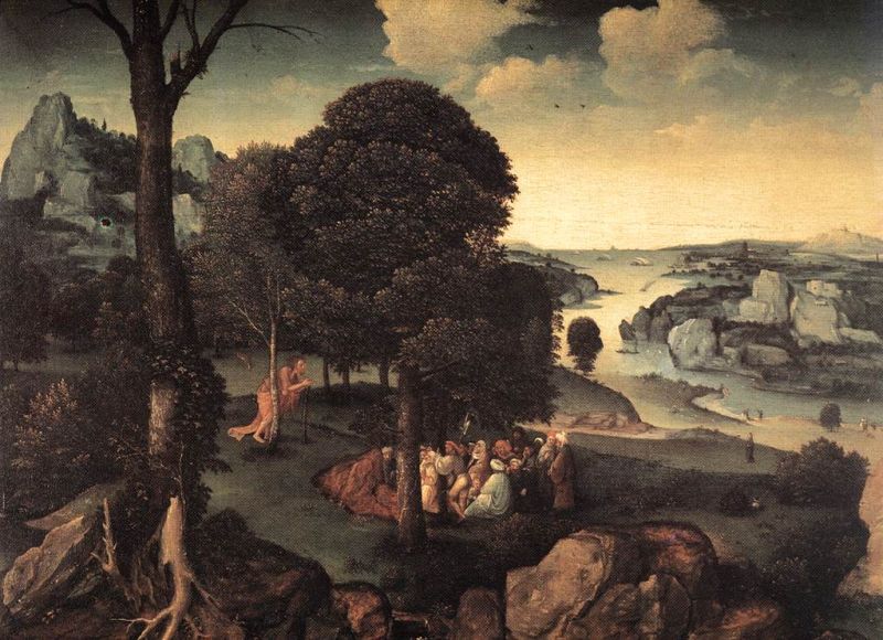 Landscape with Saint John the Baptist Preaching