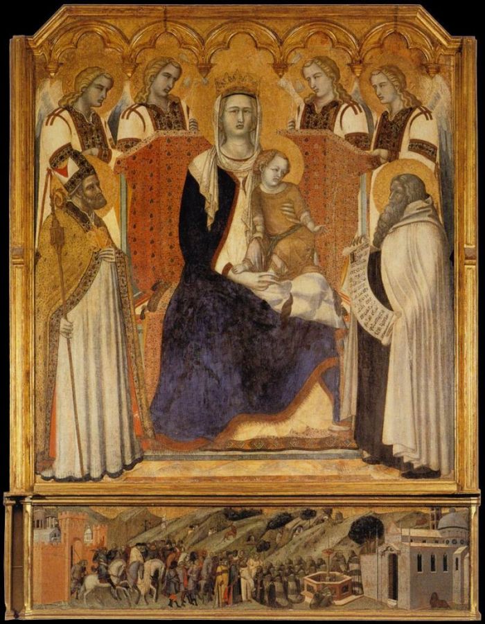 Madonna with Angels Between Saint Nicholas and Prophet Elisha
