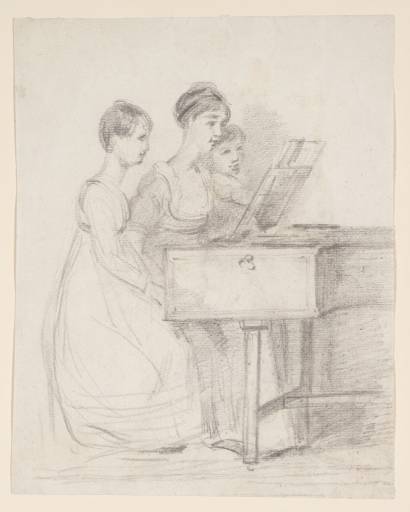 Mary Ann Bridges at the Harpsichord with Two of her Sisters