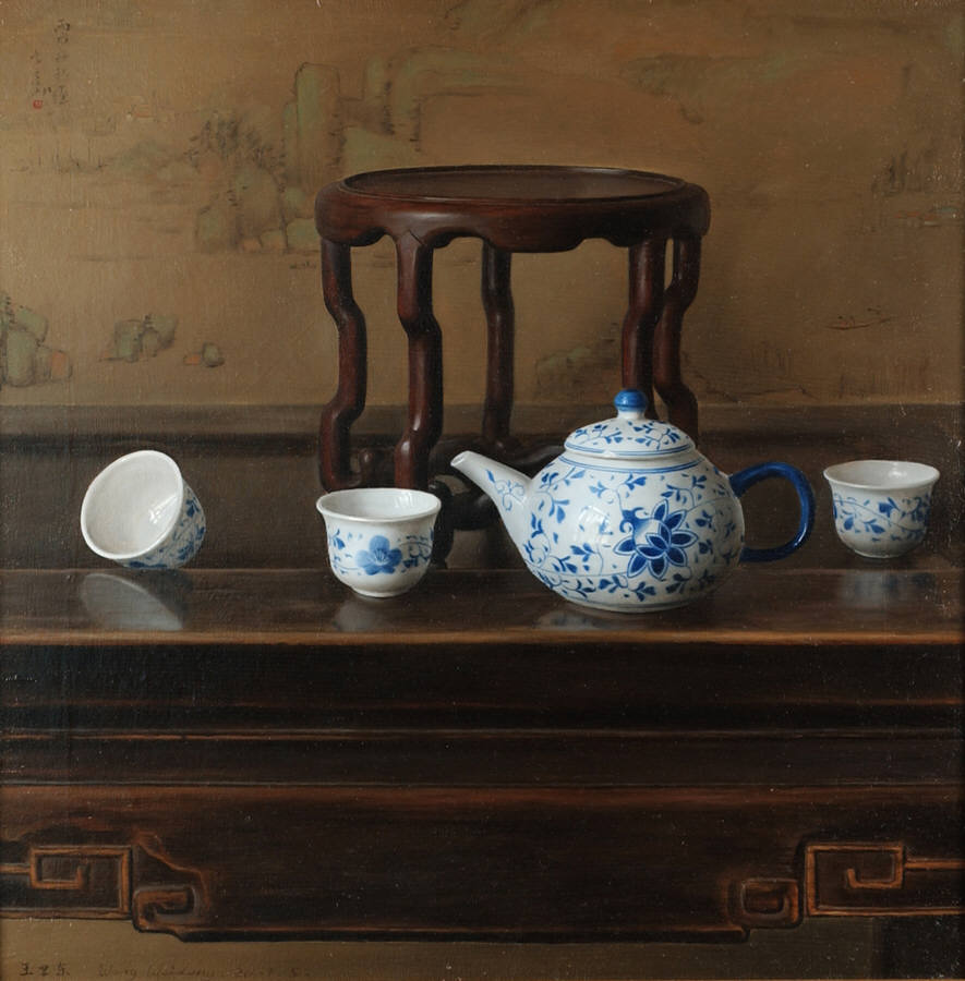 Still Life with Small Teapot and Cups