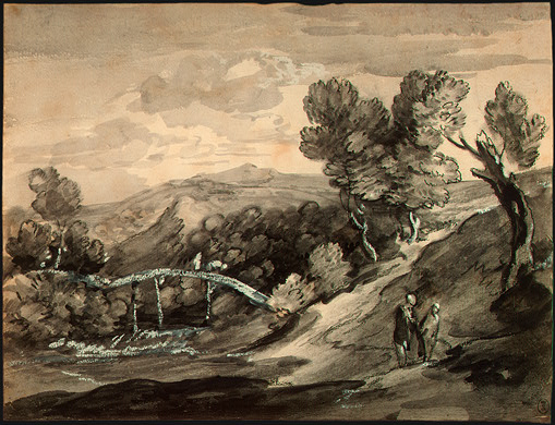 Wooded Upland Landscape With A Bridge