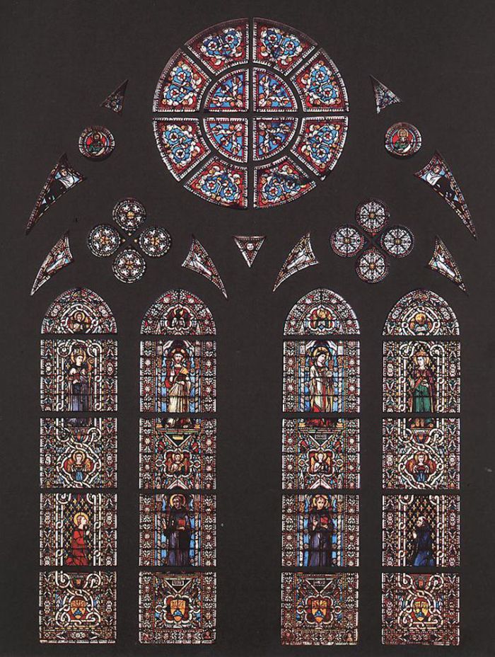 Stained Glass Window in Saint Louis Chapel