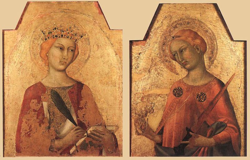 Saint Catherine and Saint Lucy