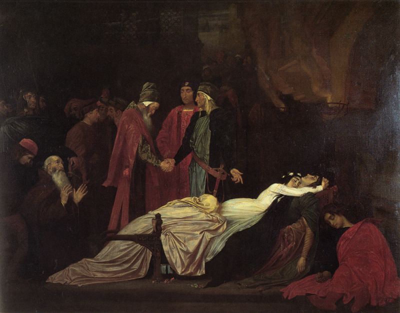 The Reconciliation of the Montagues and Capulets over the Dead Bodies of Romeo and Juliet