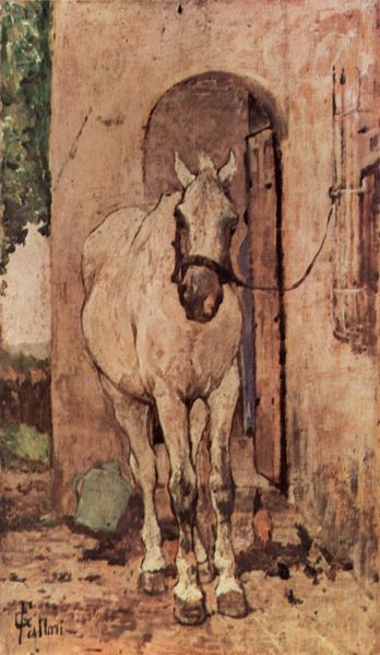 White Horse at a Door