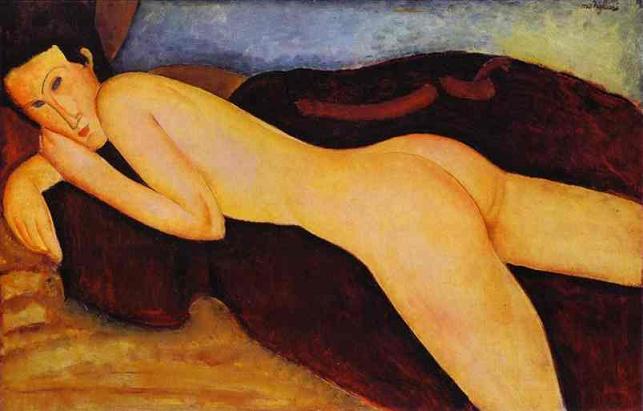 Reclining Nude From The Back