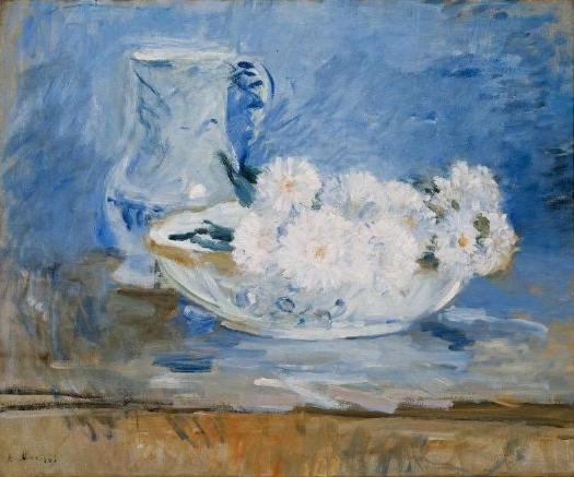 White Flowers In A Bowl