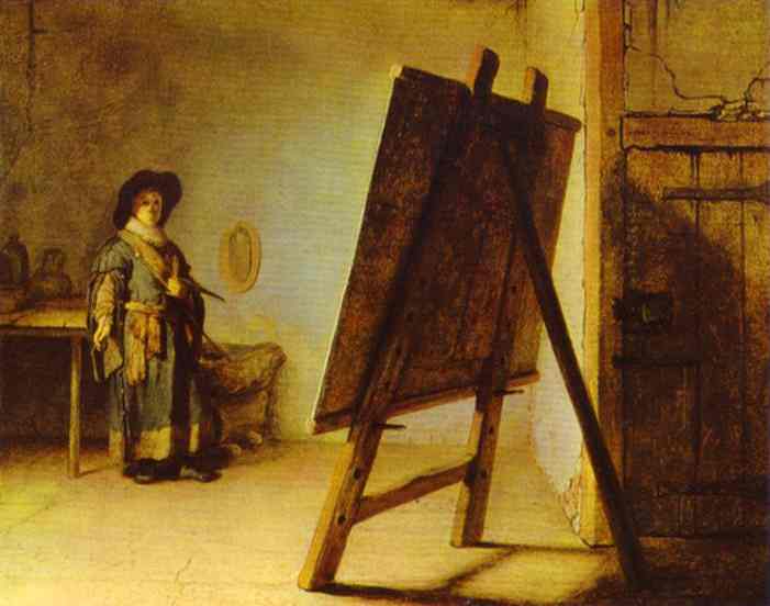 An Artist in His Studio