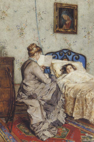 Reading to a Bedridden Child