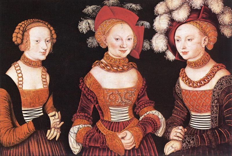 Saxon Princesses Sibylla, Emilia, and Sidonia