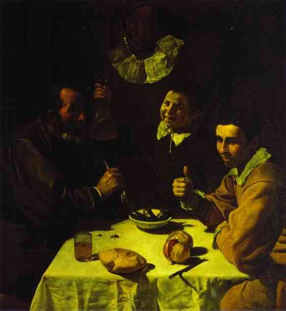 Three Men at Table