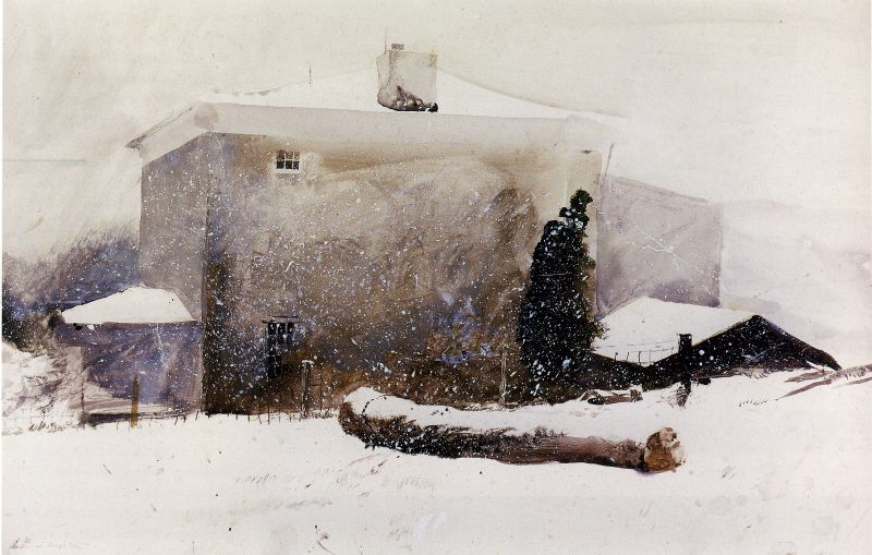 First Snow, Study for Groundhog Day