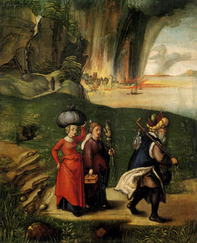 Lot and His Daughters Flee Sodom