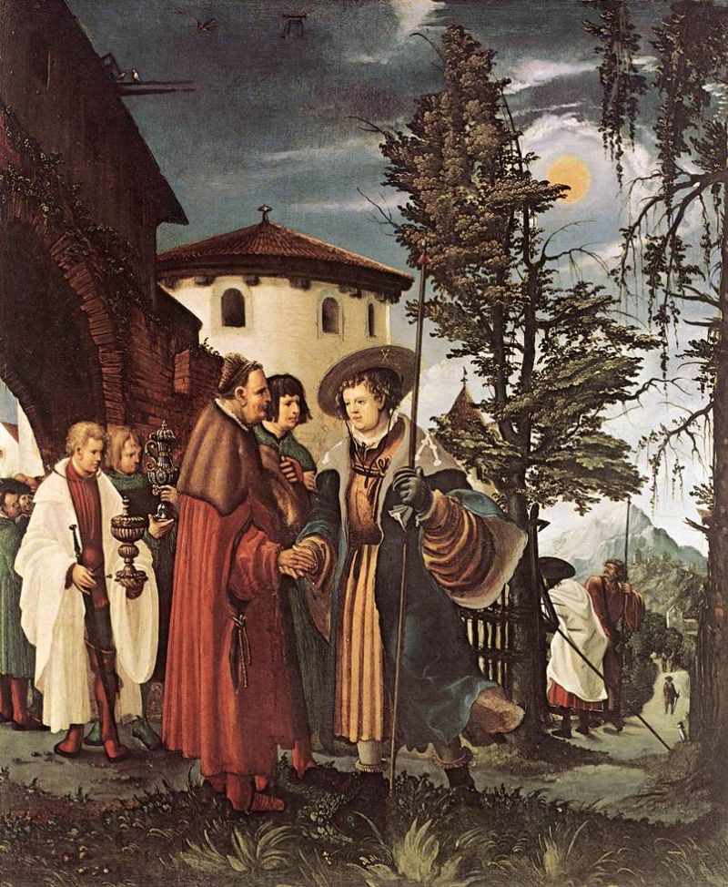 Saint Florian Taking Leave of the Monastery