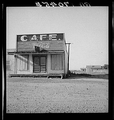 Abandoned Cafe In Carey, Texas