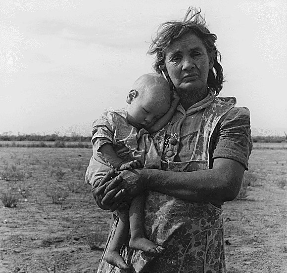 Grandmother And Sick Baby