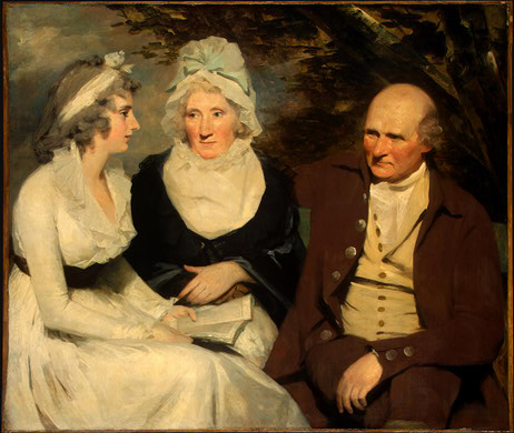 Portrait of John Johnstone, Betty Johnstone, and Miss Wedderburn