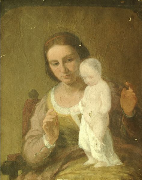 Seated Mother And Child